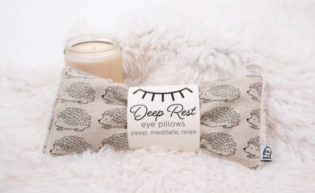 Deep Rest Eye Pillow | Linen Hedgehog