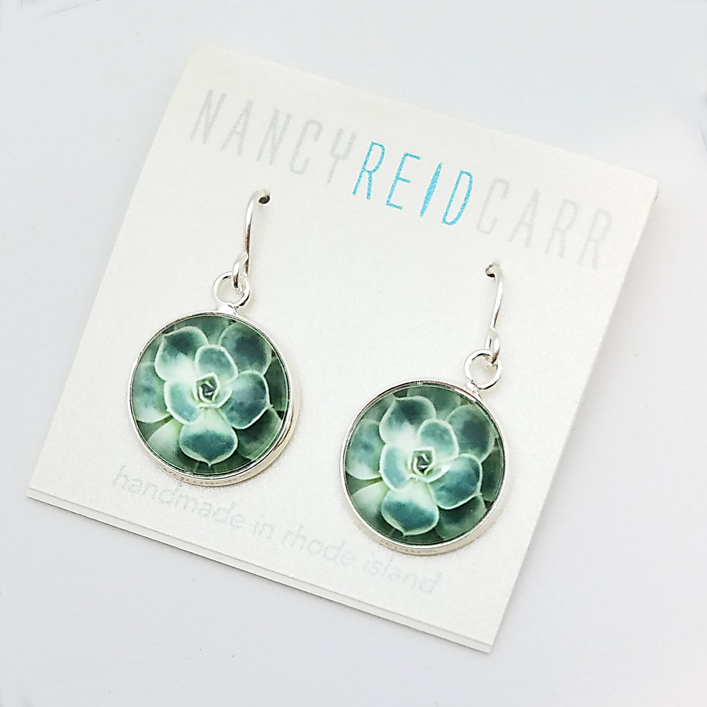 Succulent Green - Drop Earrings