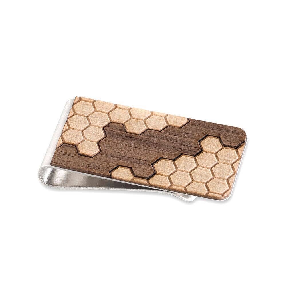 Treeline and Tide - Money Clip - Honeycomb