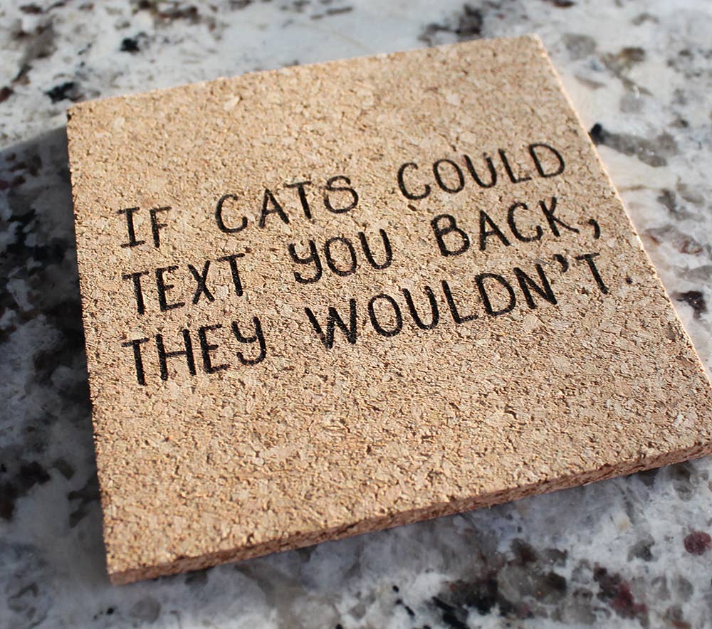 Texting Cats Coaster