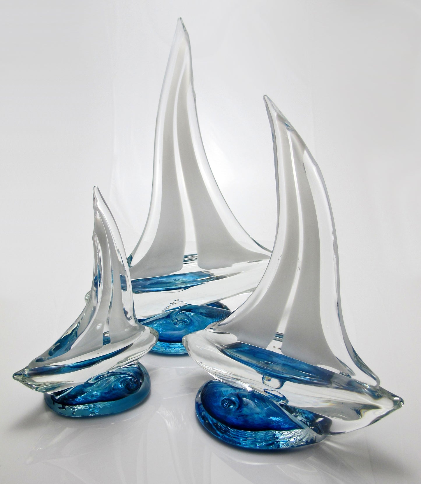 Handblown Glass Sailboats